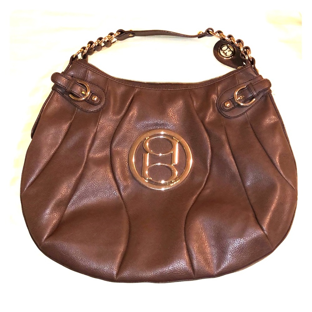 BEBE Brown leather Hobo bag